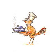 Druckgrafik   Kaltnadelradierung   Vogelhochzeit  Titel : Koch  -  hier zum Vollbild klicken